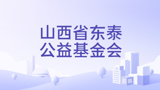 山西省东泰公益基金会
