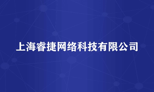上海睿捷网络科技有限公司