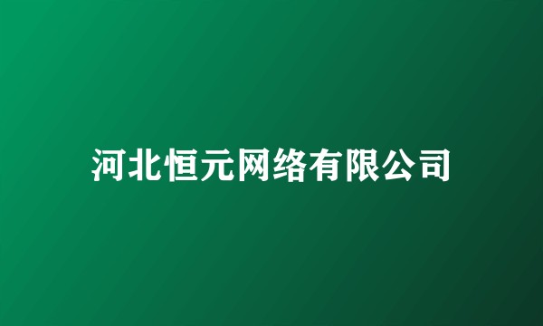 河北恒元网络有限公司