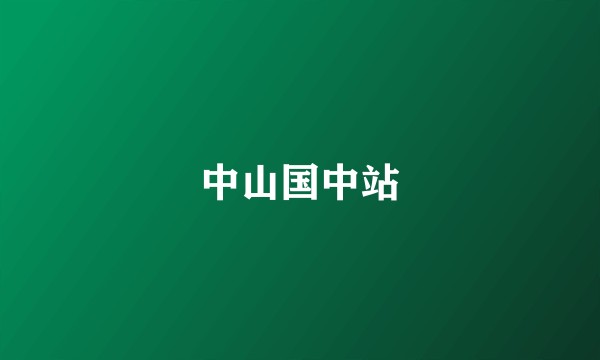 中山国中站