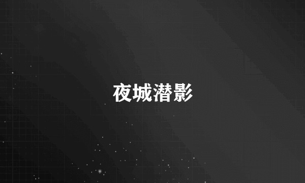夜城潜影
