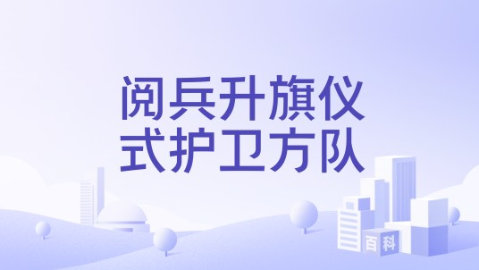 阅兵升旗仪式护卫方队