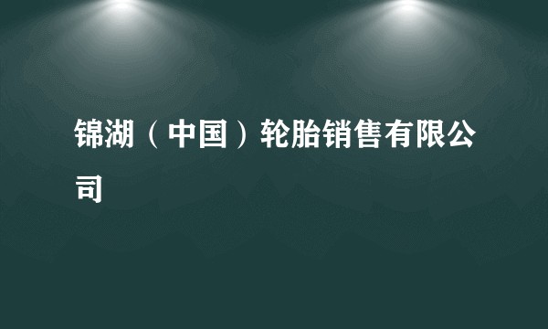 锦湖（中国）轮胎销售有限公司