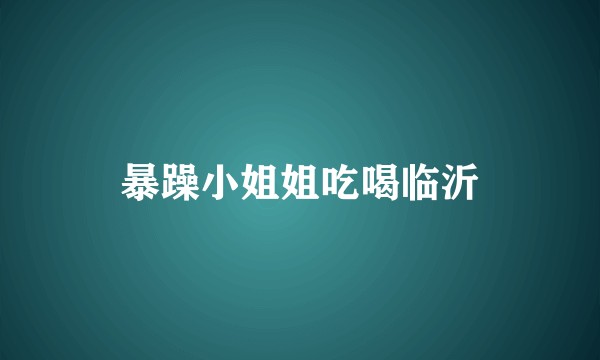 暴躁小姐姐吃喝临沂