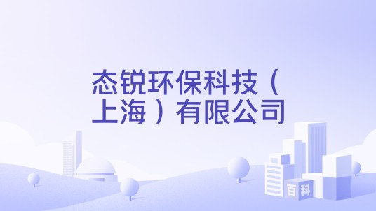 态锐环保科技（上海）有限公司