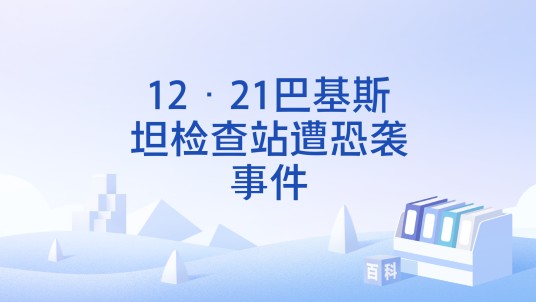 12·21巴基斯坦检查站遭恐袭事件