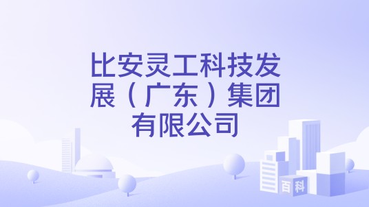 比安灵工科技发展（广东）集团有限公司
