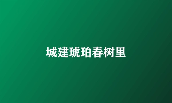 城建琥珀春树里