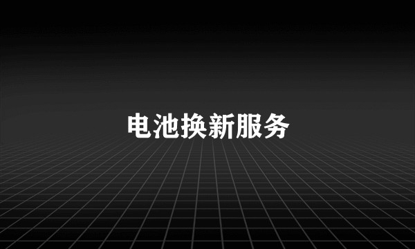 电池换新服务
