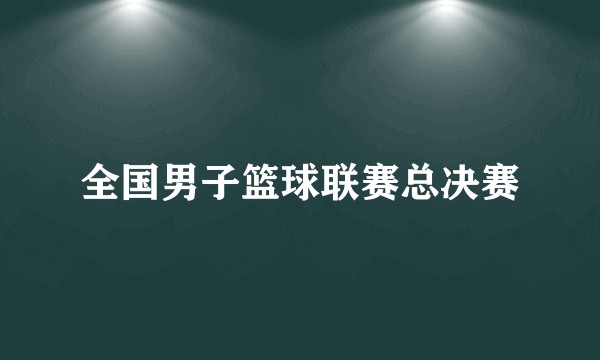 全国男子篮球联赛总决赛