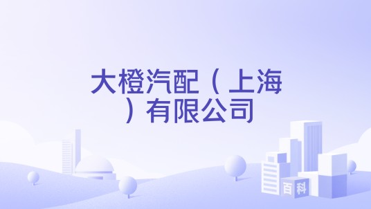 大橙汽配（上海）有限公司