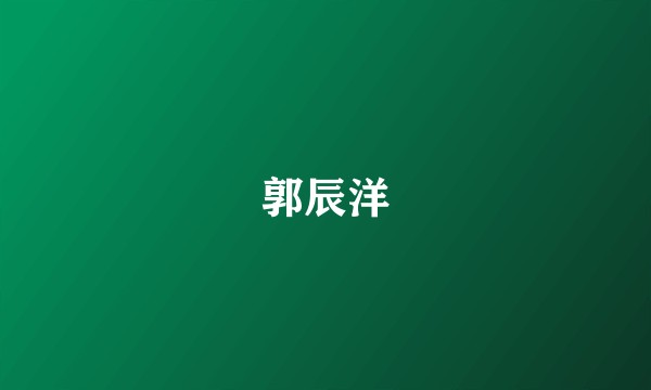 郭辰洋
