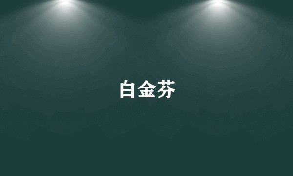 白金芬