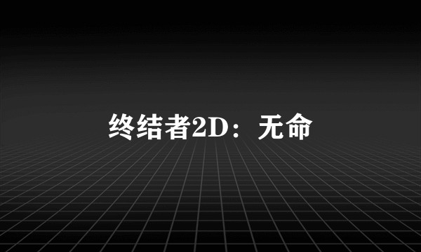 终结者2D：无命