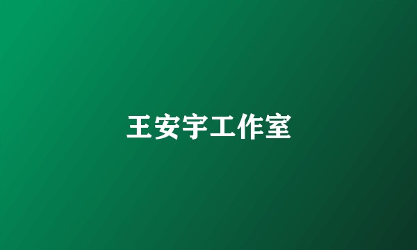 王安宇工作室