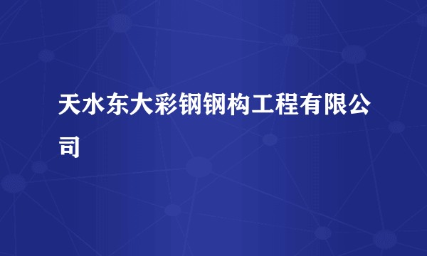 天水东大彩钢钢构工程有限公司