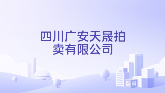 四川广安天晟拍卖有限公司
