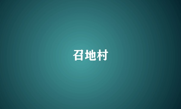 召地村