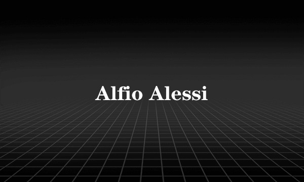 Alfio Alessi