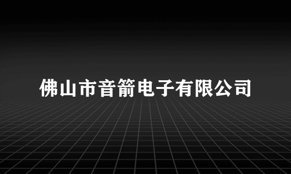 佛山市音箭电子有限公司