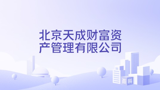 北京天成财富资产管理有限公司