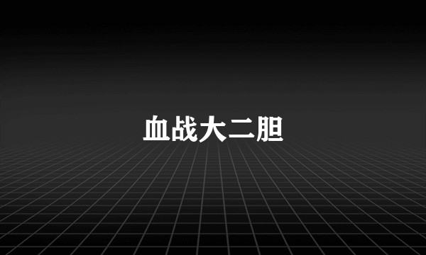 血战大二胆