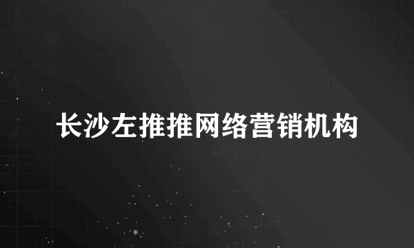 长沙左推推网络营销机构