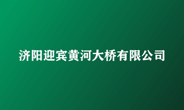 济阳迎宾黄河大桥有限公司