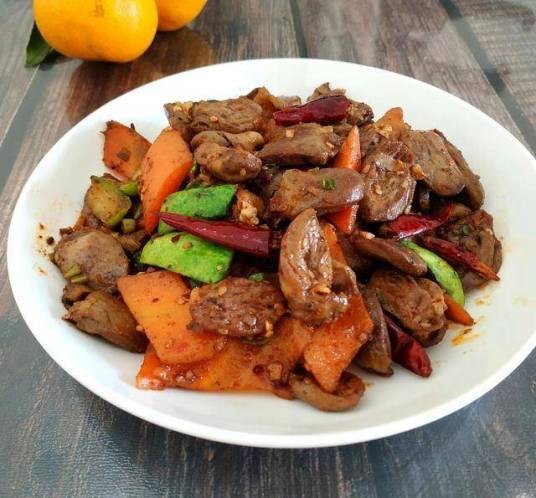 孜然鸡心
