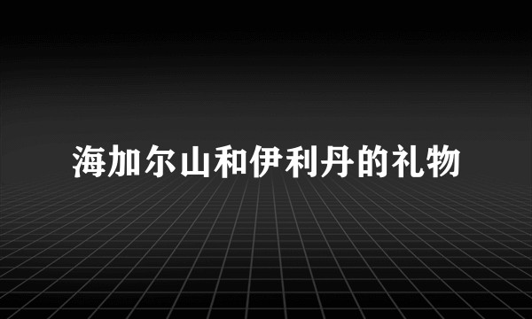 海加尔山和伊利丹的礼物