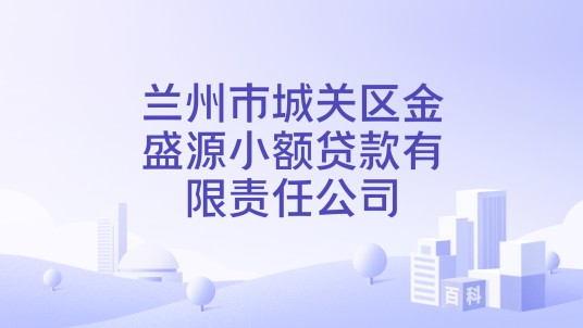 兰州市城关区金盛源小额贷款有限责任公司