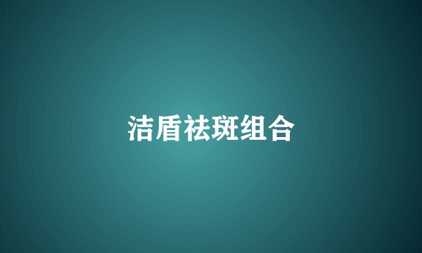洁盾祛斑组合