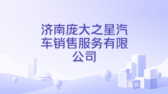 济南庞大之星汽车销售服务有限公司