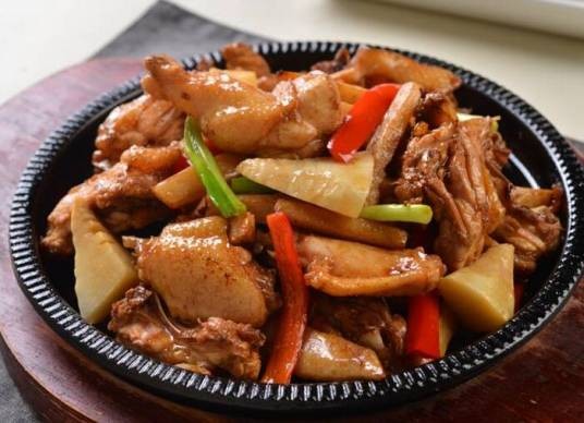 鲜笋炒鸡