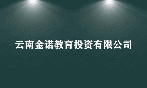 云南金诺教育投资有限公司