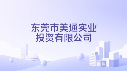 东莞市美通实业投资有限公司