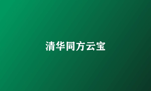 清华同方云宝