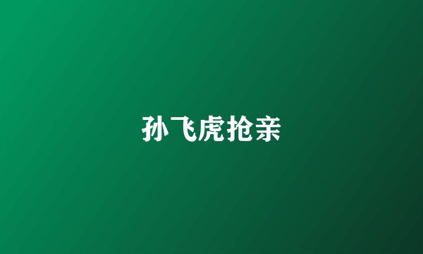 孙飞虎抢亲