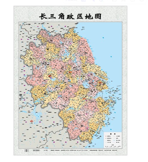 长三角政区地图