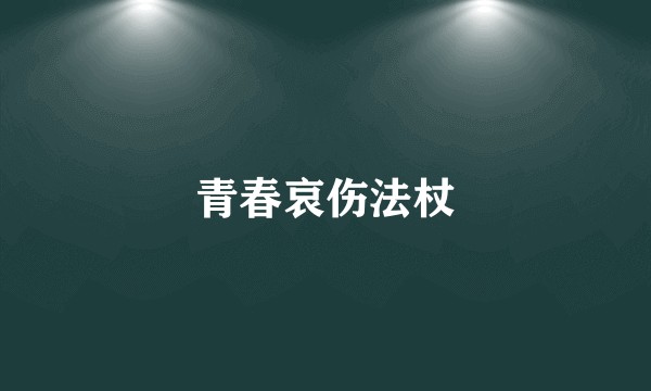 青春哀伤法杖