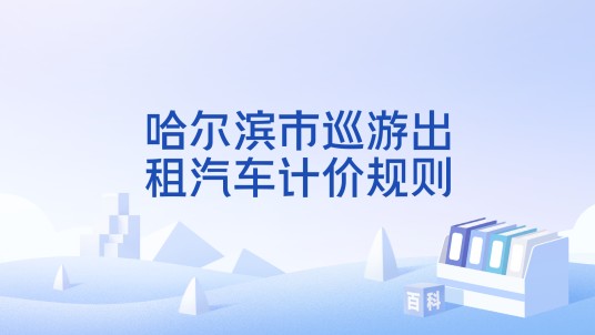 哈尔滨市巡游出租汽车计价规则