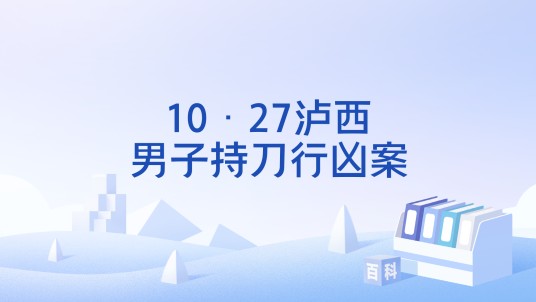 10·27泸西男子持刀行凶案