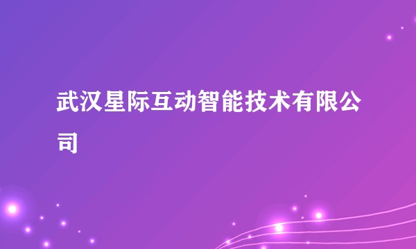 武汉星际互动智能技术有限公司