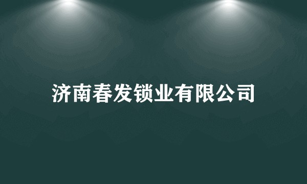 济南春发锁业有限公司