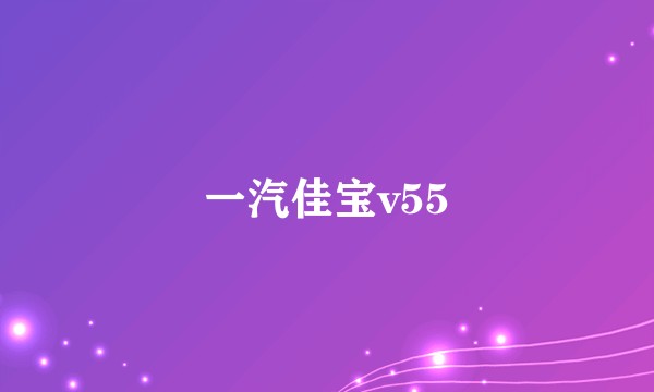 一汽佳宝v55