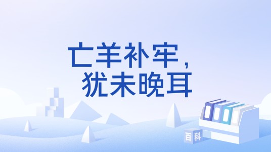 亡羊补牢，犹未晚耳