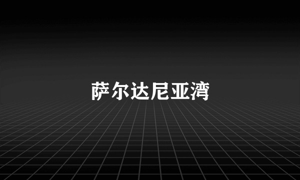 萨尔达尼亚湾