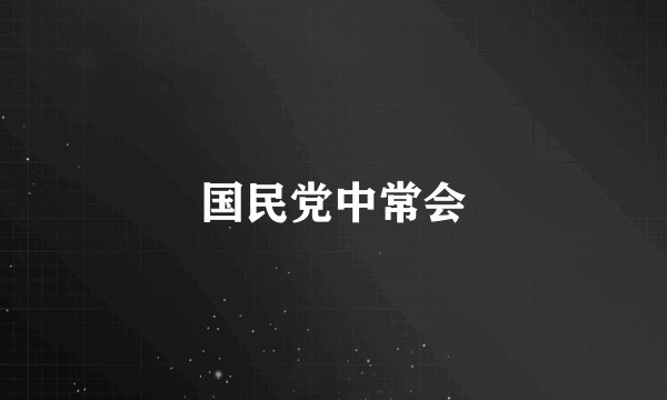 国民党中常会