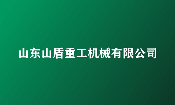 山东山盾重工机械有限公司