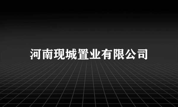 河南现城置业有限公司